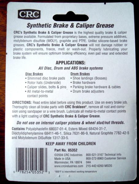  CRC Disk Breake Quiet -  